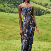 Farm Rio - Snakes Bouquet Slip Maxi Dress
