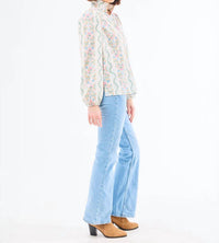 Mary Square Kayla Ivy Lane Long Sleeve Top in ivory - women's blouse - view 5