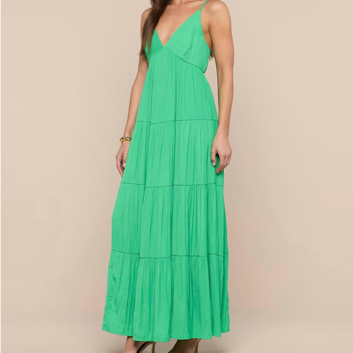 L'Agence - Women's Lua Tiered Maxi Dress