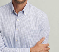 PETER MILLAR Derwent Performance Twill Shirt in wildflower - men's shirt - alternate view