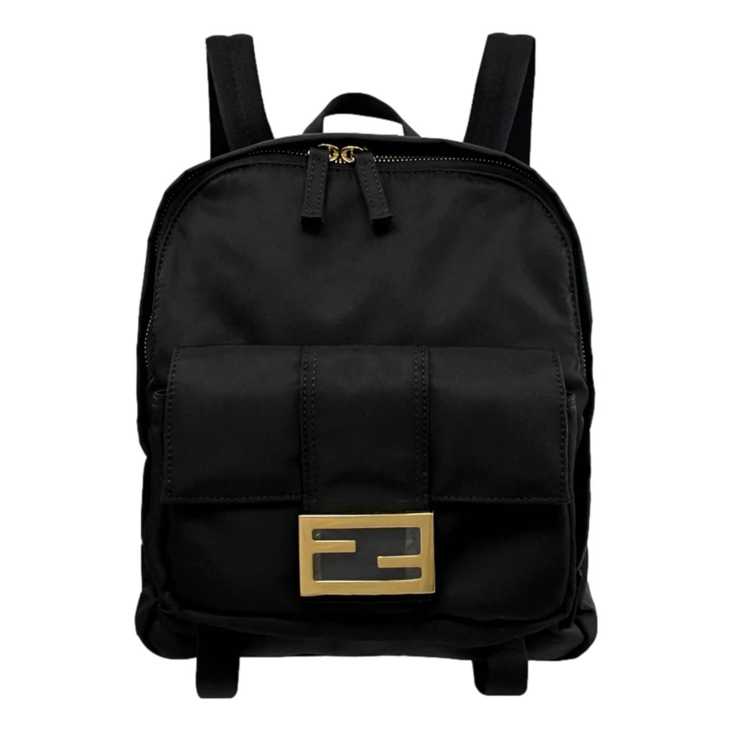Fendi - Women's Nylon Baguette Small Backpack