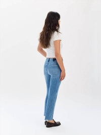 Daze - Rebel Mid Rise Ankle Slim Straight Leg Jeans