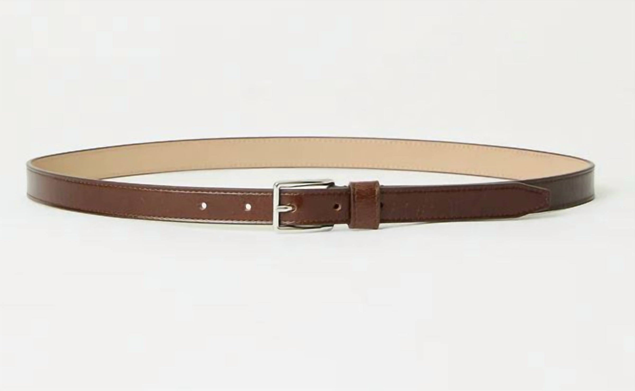 B-LOW THE BELT Enzo Mini Rugous Leather Belt in sepia silver - women's accessory