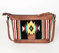 American Darling Women's Saddle Crossbody Bag in brown - women's bag - alternate view