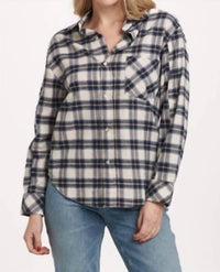DEAR JOHN DENIM Lola Novelty Shirt in cozy night - women's shirt