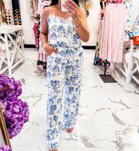Velvet Heart - French Countryside Printed Pants