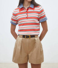 Suncoo - Basil Plain Pleated Shorts