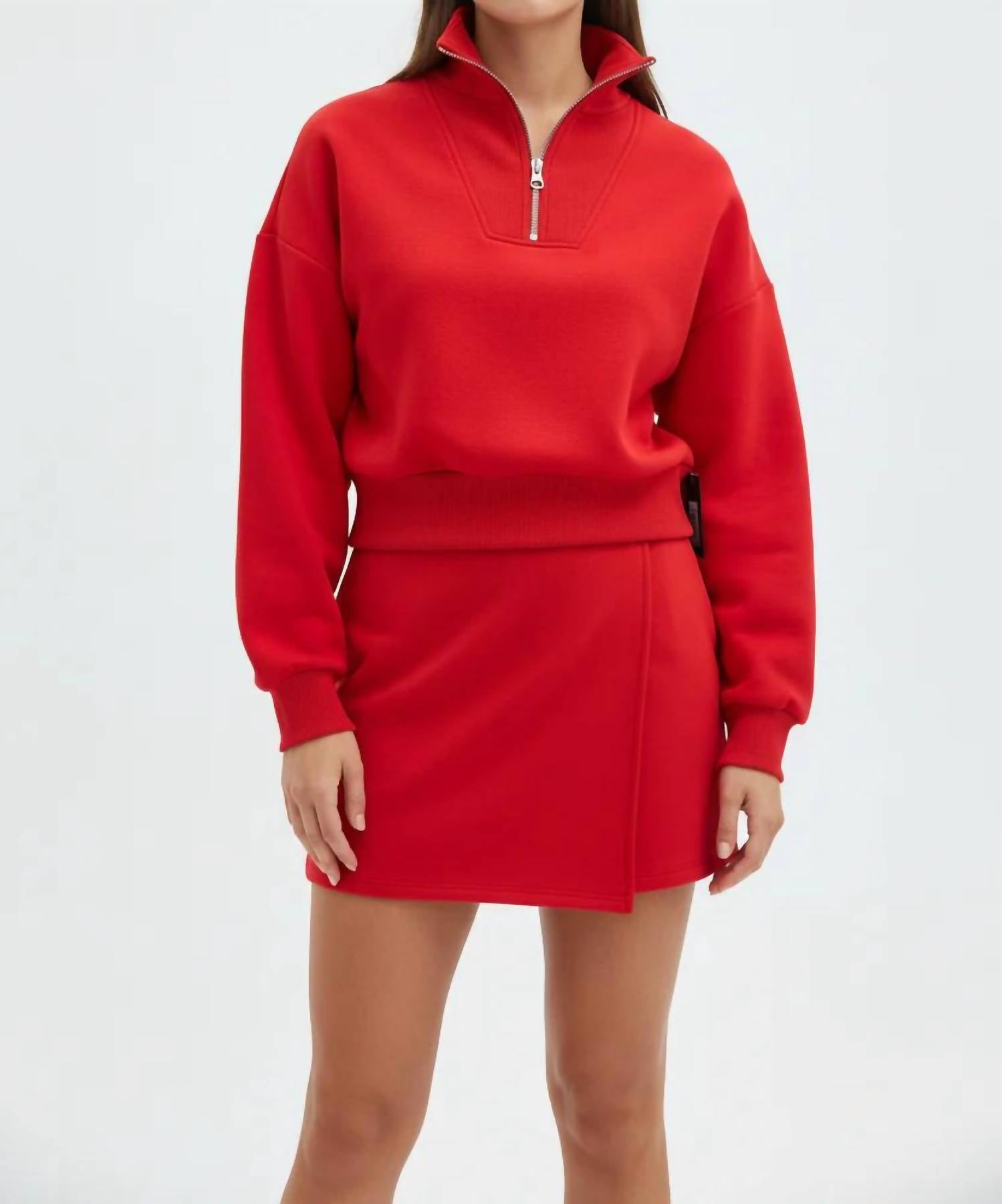 Rd Style - Seanni Half Zip Pullover Lounge Top