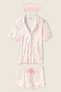 Pj Salvage - Wild Flower Western Print Pointelle 3-Piece Short Set