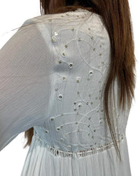 Paani - Solid Mini Dress With Sequence