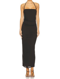 Nanushka - Women's Eliz Mesh Jersey Ruched Dress