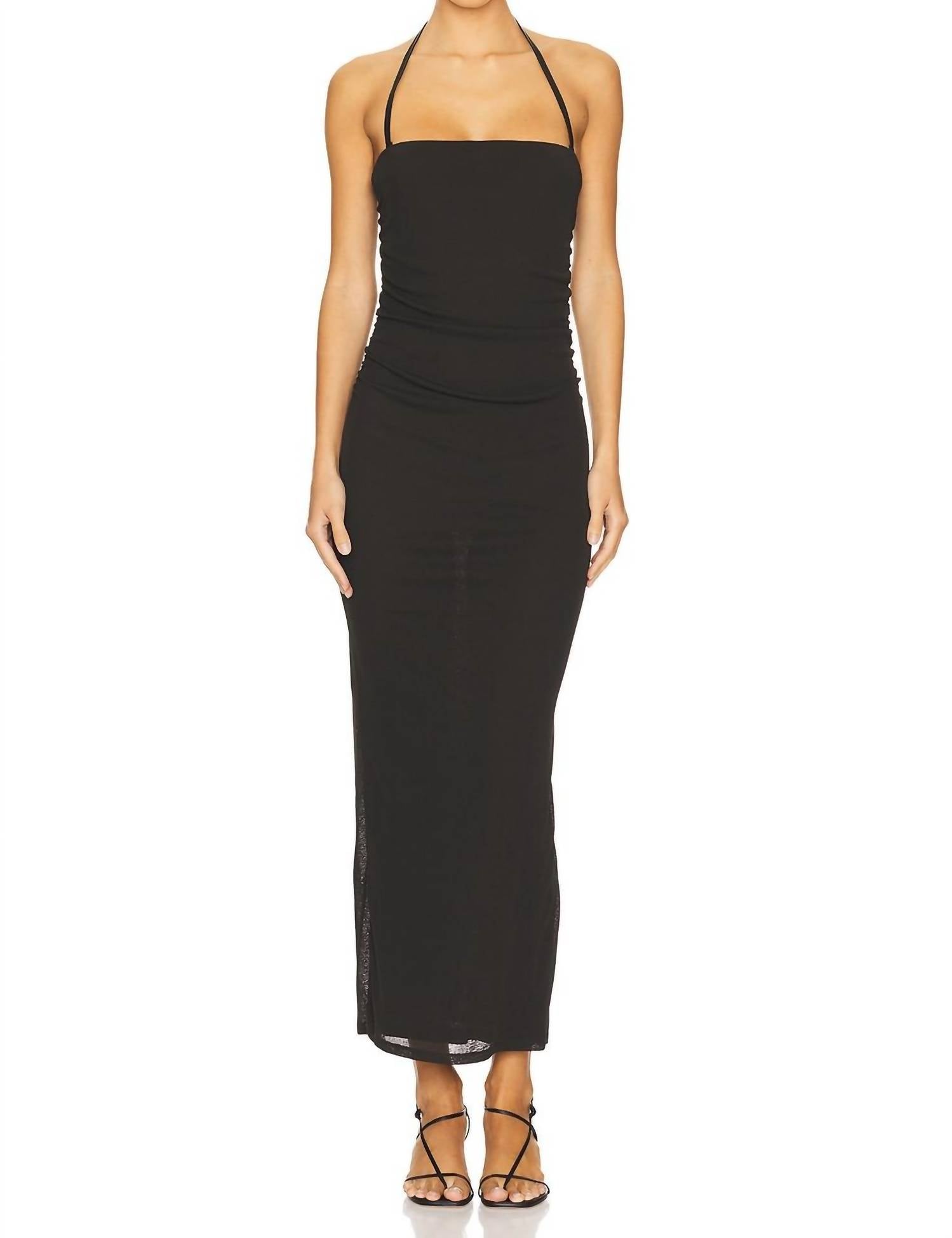 Nanushka - Women's Eliz Mesh Jersey Ruched Dress