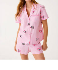 Lilly Pulitzer Elly Pajama Boxer in multi disney half drop overprint 2 - women's shorts - view 5