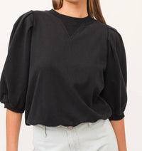 The Greii - 3/4 Puff Sleeve Sweatshirt