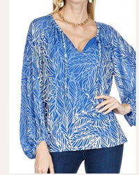 Joy Joy - burnout peasant blouse
