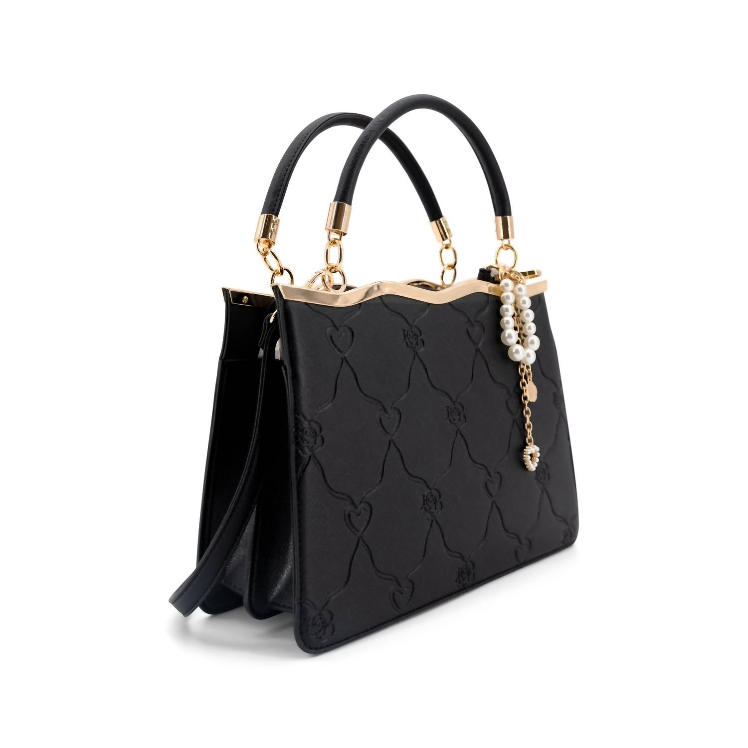 Like Dreams - Women's Amara Embossed Top Handle Crossbody Bag