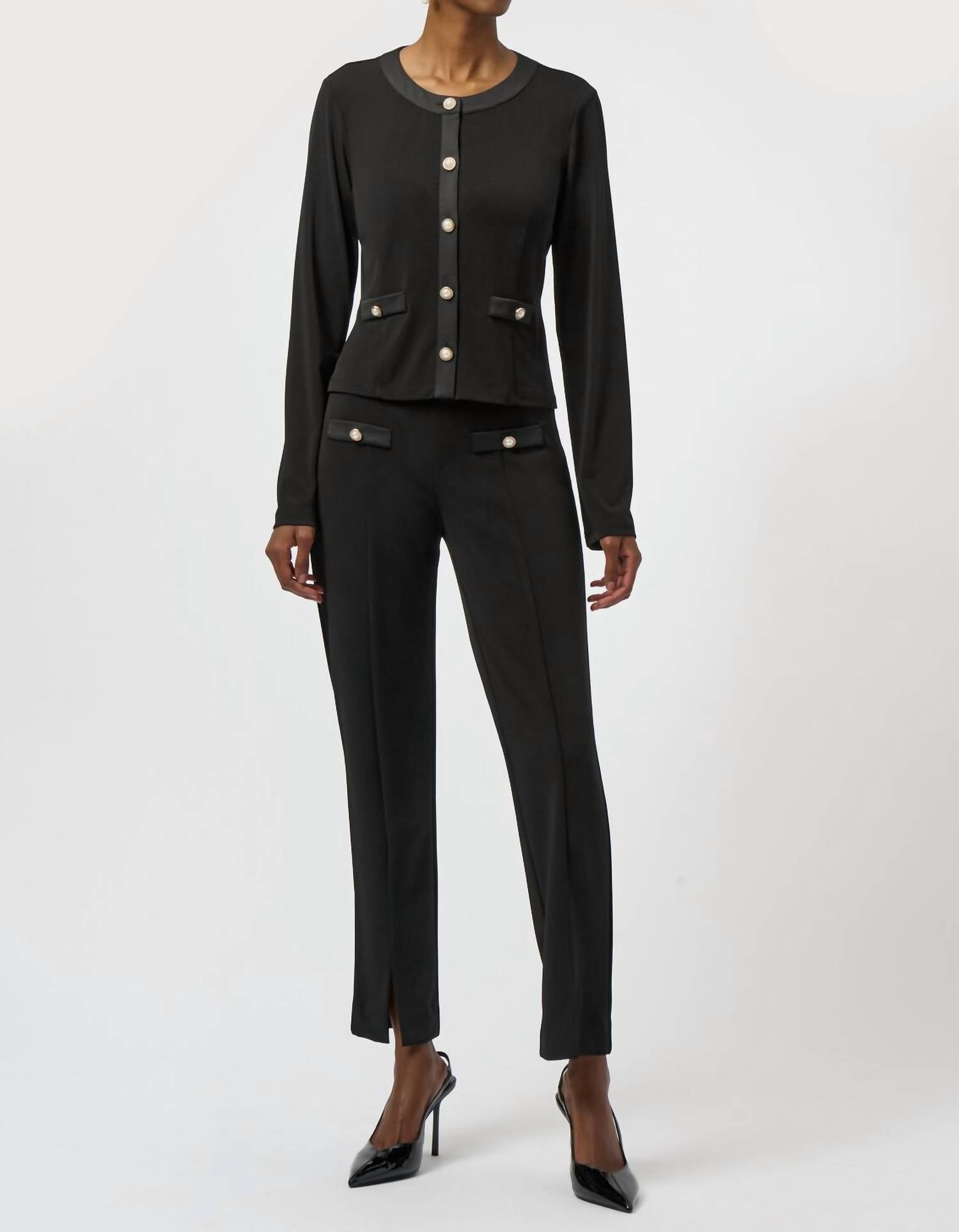 Joseph Ribkoff - Women's Moss Crepe Fitted Jacket