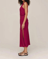 Bella Dahl - Bias Midi Dress With Beaded Belt