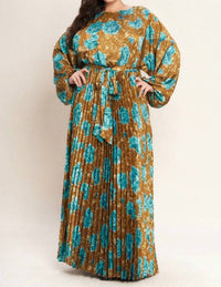 Flying Tomato - Printed Woven Maxi Dress