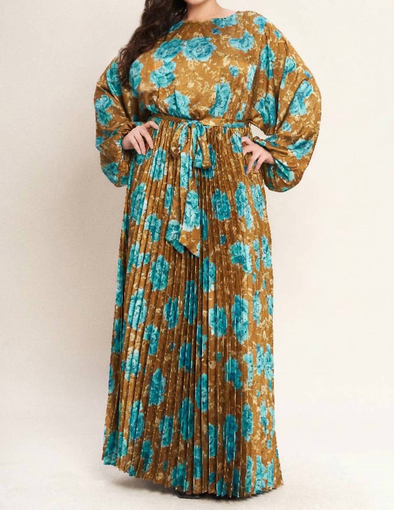 Flying Tomato - Printed Woven Maxi Dress
