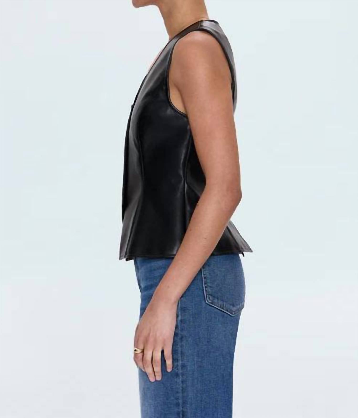 PISTOLA Danica Sleeveless Vest in onyx - women's tank top - view 4