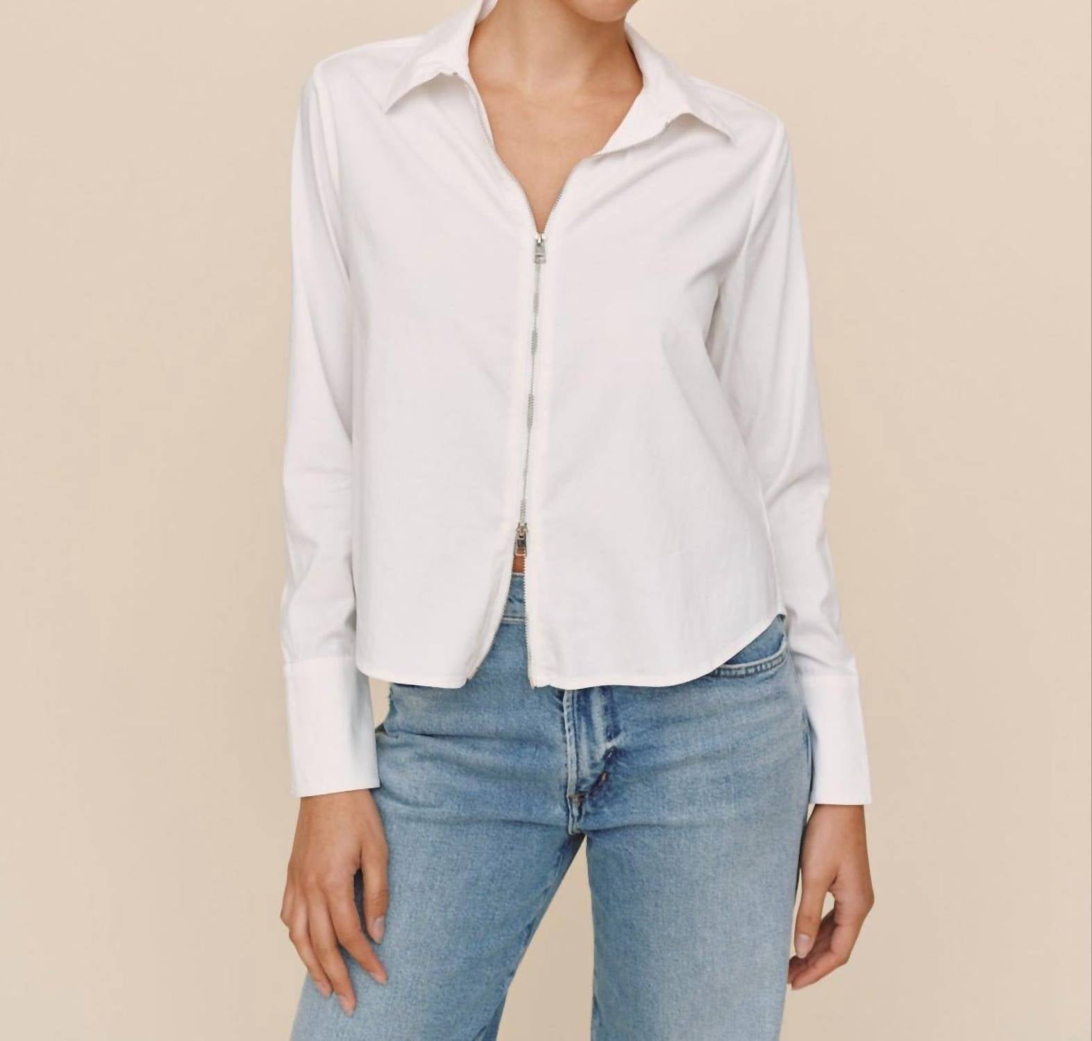 Bella Dahl - Long Sleeve Zip Front Shirt