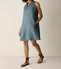 Eileen Fisher - SPLIT COLLAR DRESS