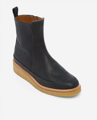 COCLICO Women's Hip Leather Boot in disco black - women's shoe