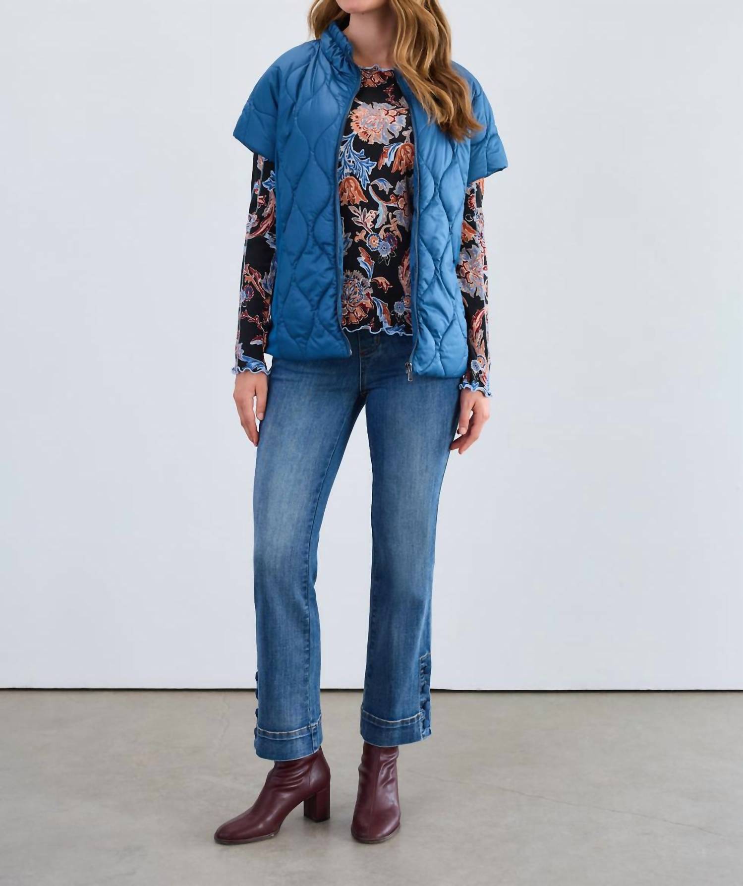 Fdj - Short-sleeve Mixed Media Jacket