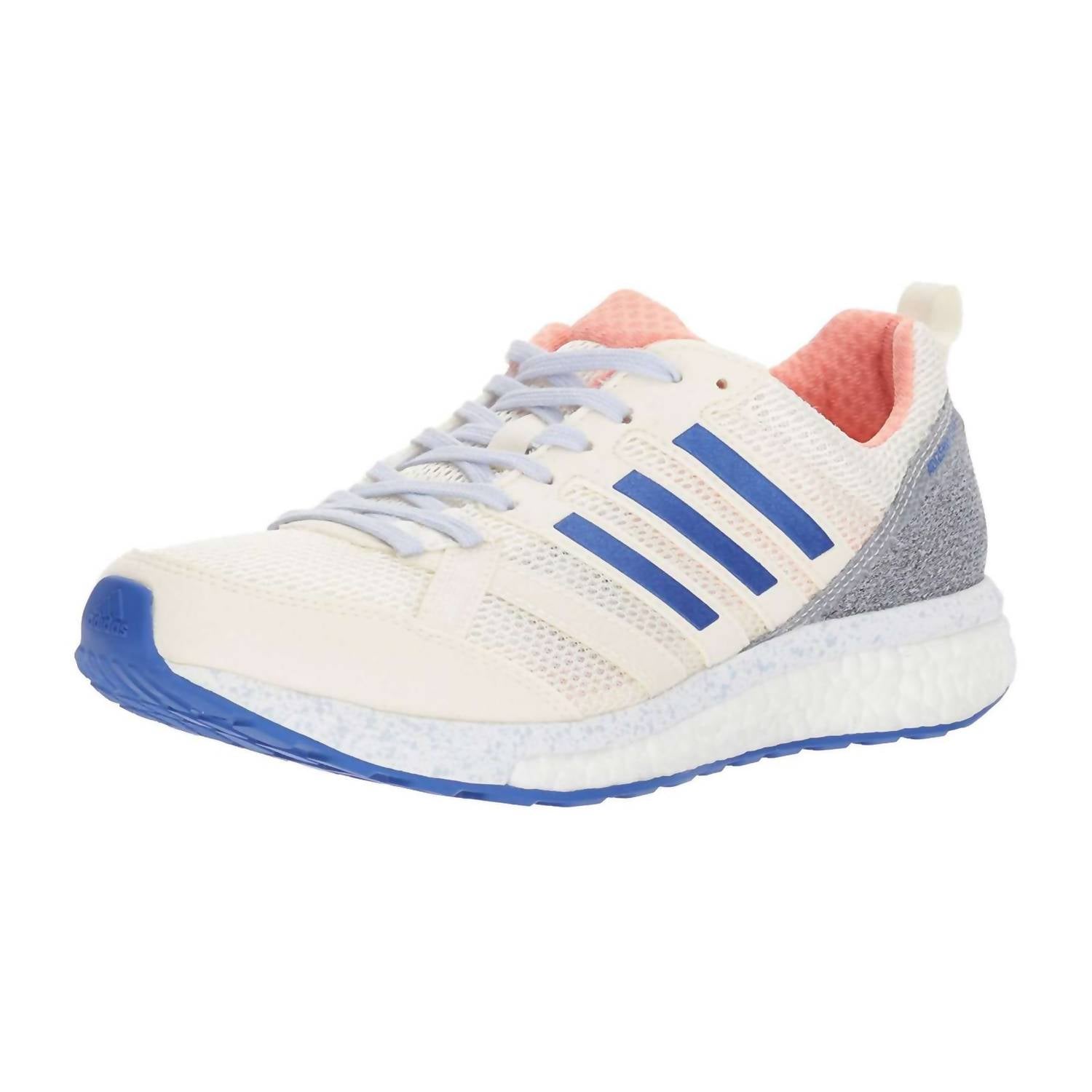 adidas Women's Adizero Tempo 9 Running Shoes in hi res orange hi res blue - women's shoe