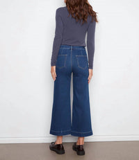 Charlie B - Cropped Flare Patch Pockets Jeans