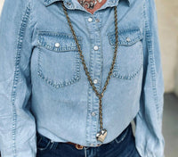 Doe And Rae - Pearland Jean Snap Top