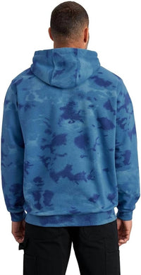 carhartt Men's Loose Fit Mid Weight Jacket in blue - men's shirt - detail view