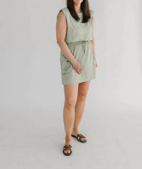 Skies Are Blue - Muscle Utility Mini Dress