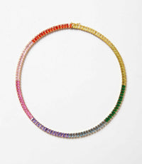 Native Gem - Women's Prismatic Tennis Necklace