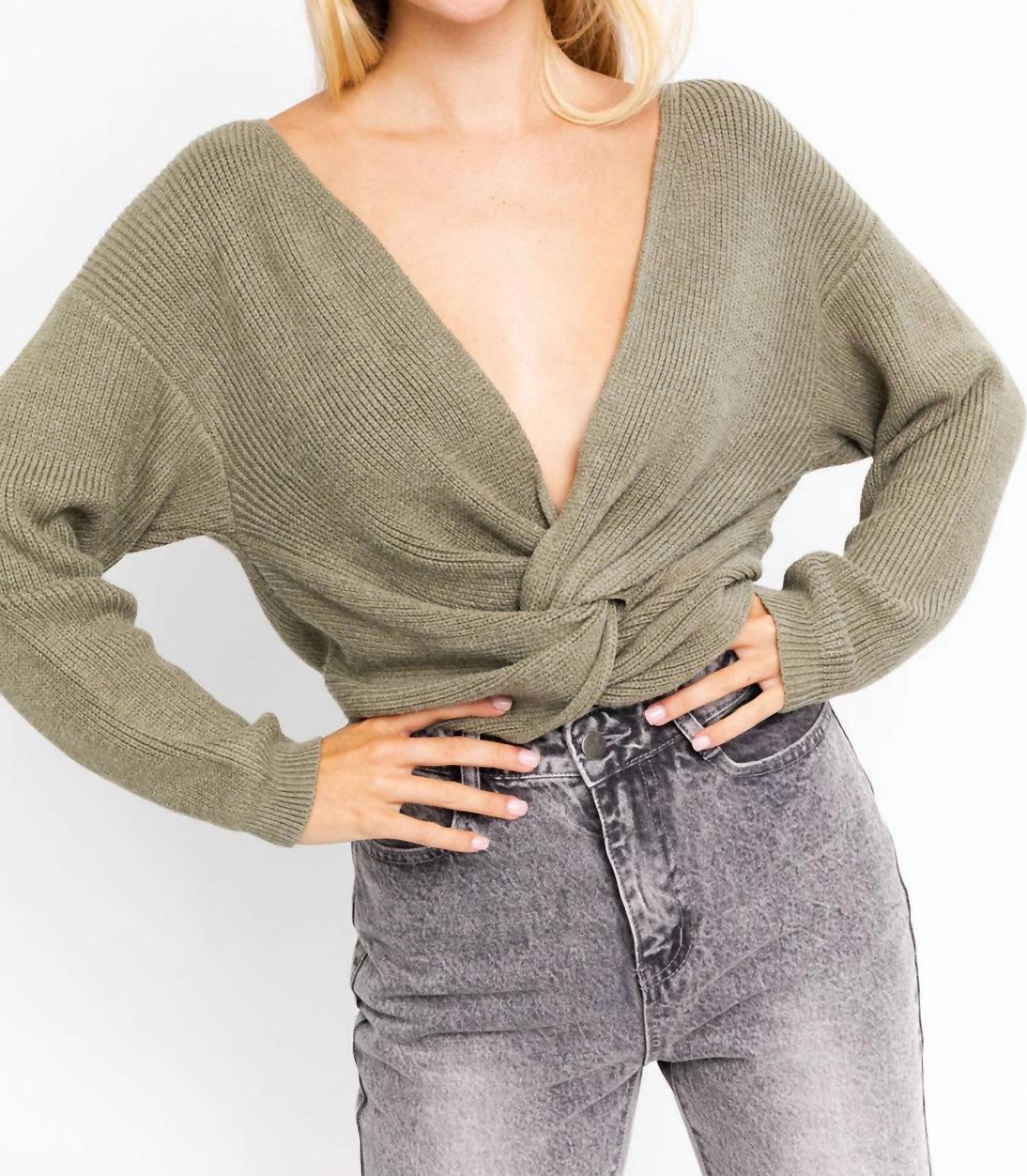 Le Lis - Hold Me Close Twisted Sweater Top