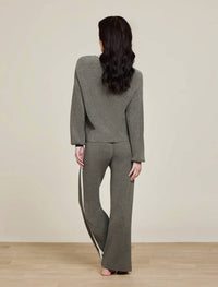 Barefoot Dreams - Contrast Ribbed Slit Pant