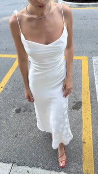 Rotate - Satin Midi Slip Dress