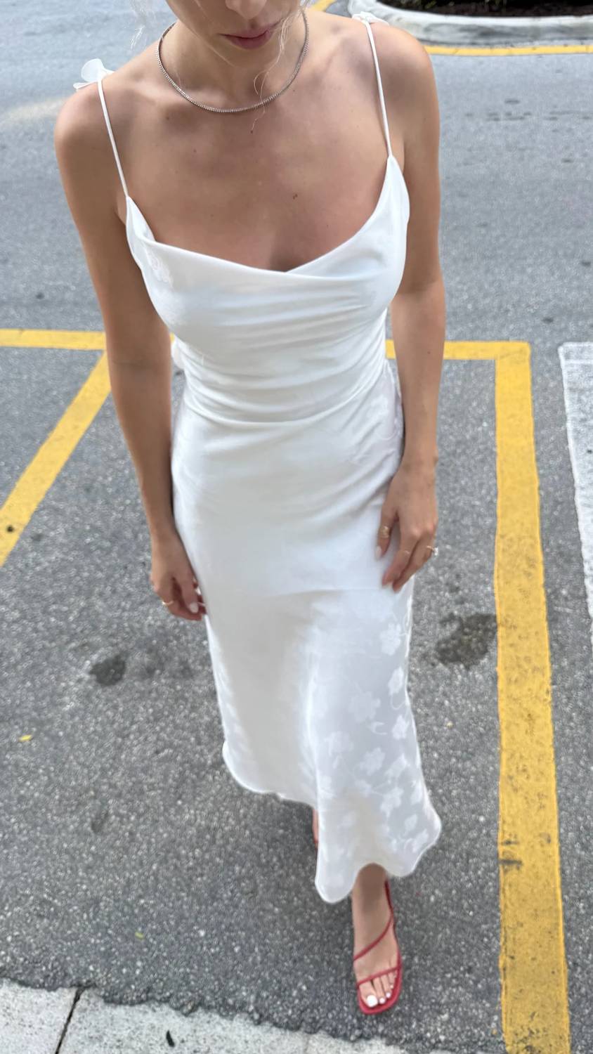 Rotate - Satin Midi Slip Dress