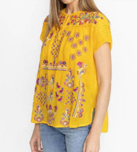 Johnny Was Lafaret Blouse in monserrat - women's blouse - detail view