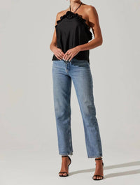 Astr - ALIX ROSETTE HALTER TOP
