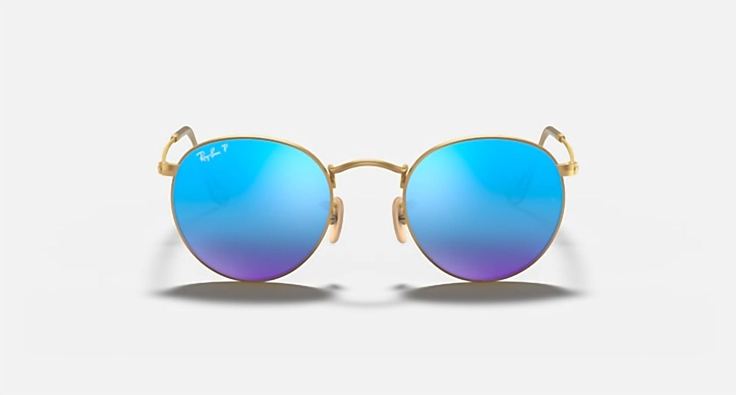 Ray Ban - Round Flash Lenses Medium Polarized Sunglasses Rb3447 112/4l