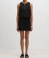 Nude Lucy - Women's Maeve Pinstripe Mini Skirt