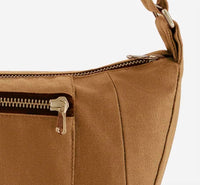 Rivedroite Paris Women's Charlot Micro Waxed Canvas Handbag in hazelnut - women's bag - view 4