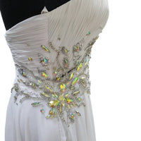 Rachel Allan - Women's One Shoulder Jeweled Strap Gown
