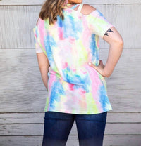 Cold Shoulder Criss Cross Top