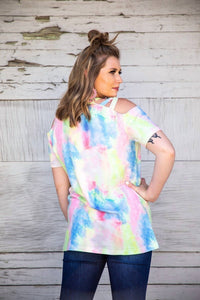 Cold Shoulder Criss Cross Top