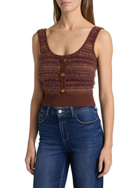 L'Agence Galene Knit Tank in natural multi 1 - women's tank top