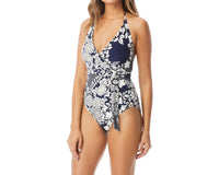 Vince - ZEN GARDEN V-NECK WRAP ONE PIECE
