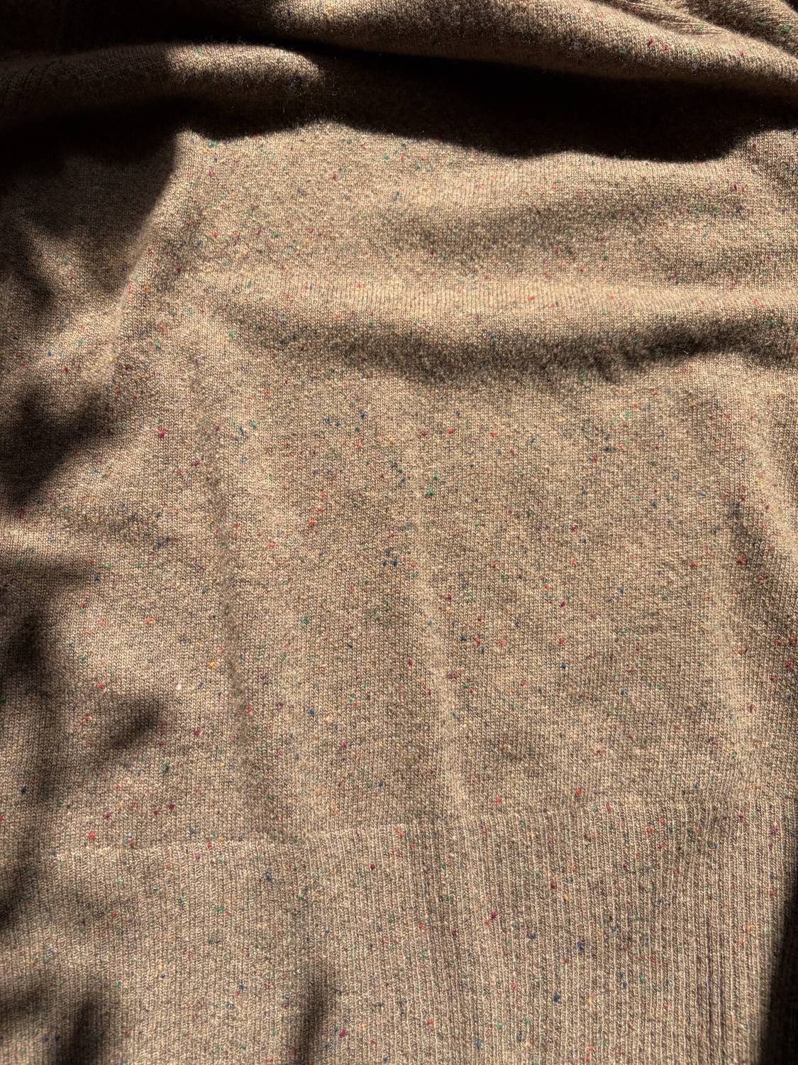 Autumn Cashmere Women's Relaxed Fit Raglan Sweater in brownie - women's sweater - alternate view